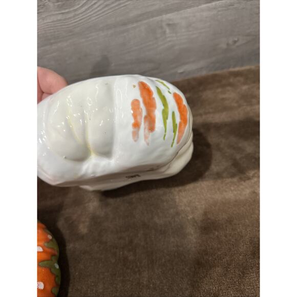 Vintage Bassano Pumpkin Gourd RARE Lidded Jar Signed Made In Italy - Picture 11 of 15